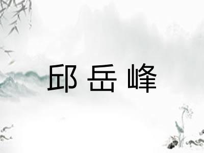 邱岳峰