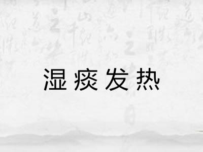 湿痰发热