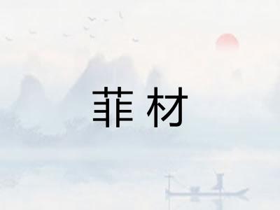 菲材