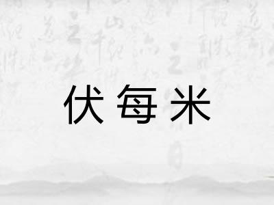伏每米