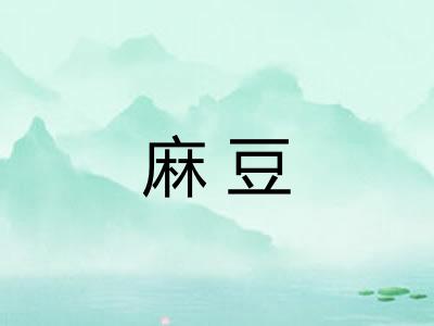 麻豆 麻豆