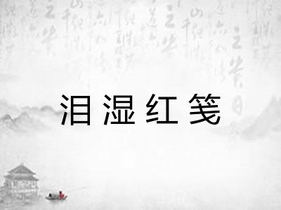 泪湿红笺