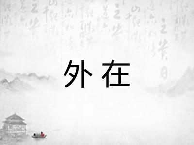 外在