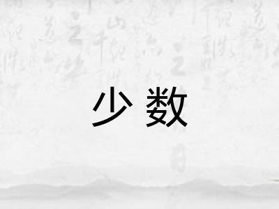 少数