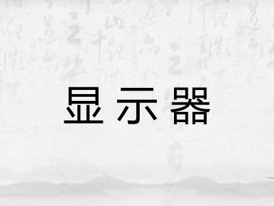 显示器