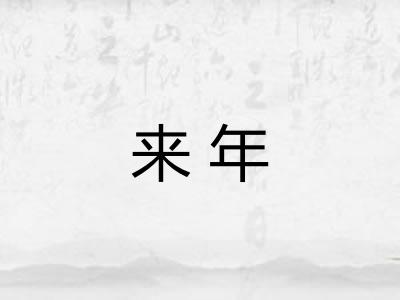 来年