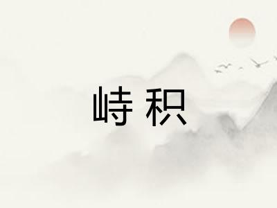 峙积