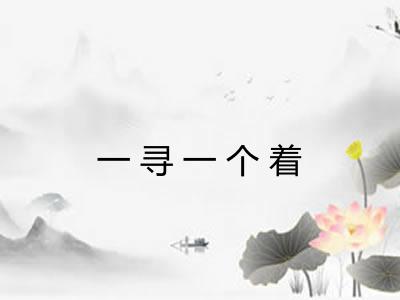 一寻一个着