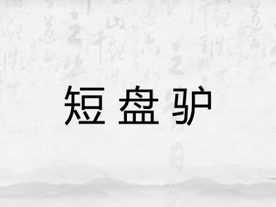 短盘驴
