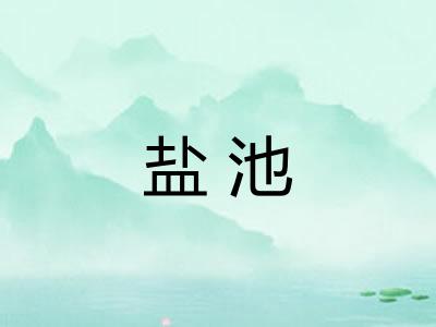 盐池 盐池