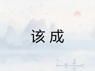 该成