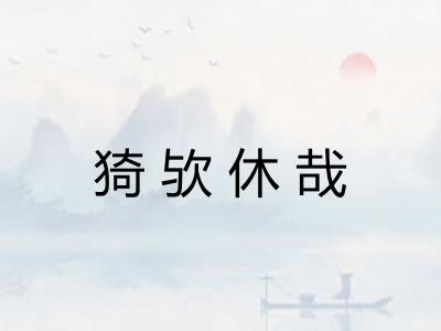 猗欤休哉
