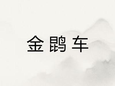 金鹍车