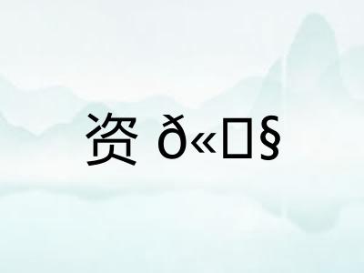 资𫓧 资𫓧
