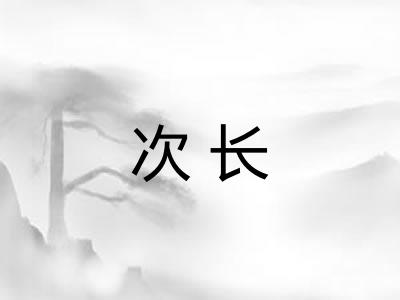 次长 次长