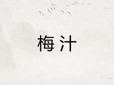 梅汁