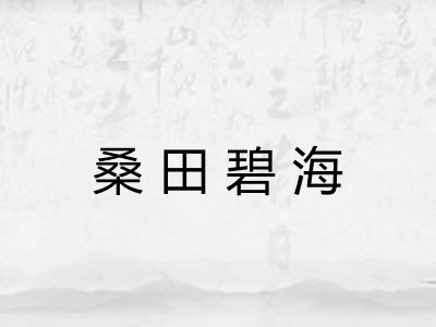 桑田碧海