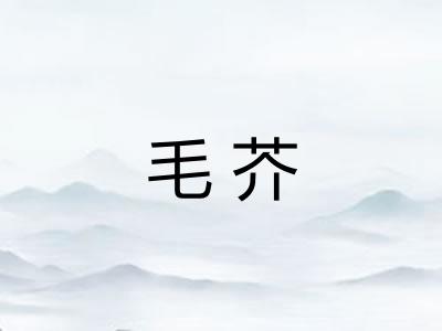 毛芥