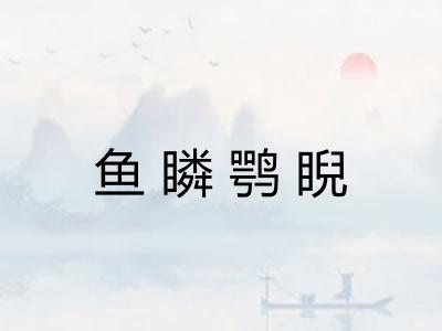 鱼瞵鹗睨