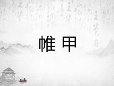 帷甲