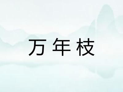 万年枝