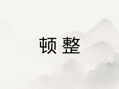 顿整