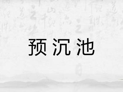 预沉池