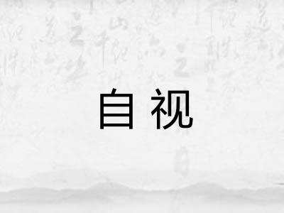 自视