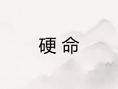 硬命