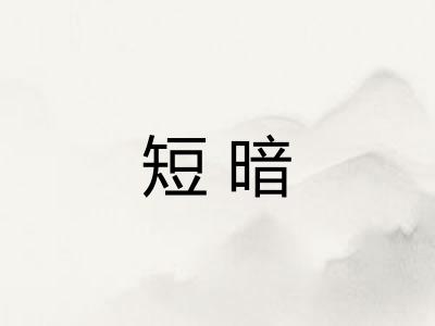 短暗