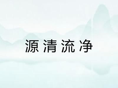 源清流净