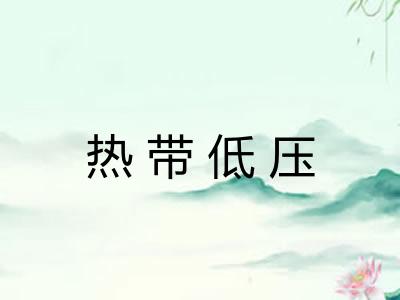 热带低压