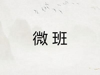 微班