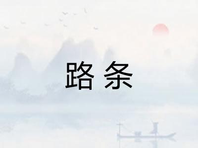 路条