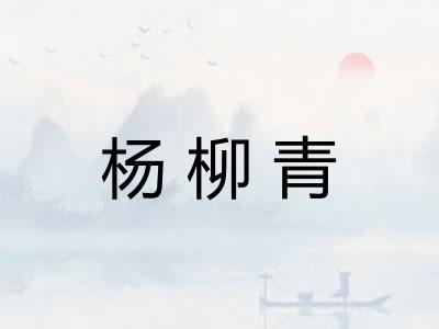 杨柳青