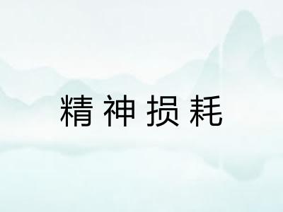 精神损耗