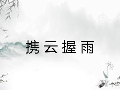 携云握雨