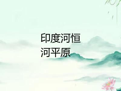 印度河恒河平原