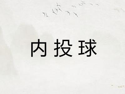 内投球