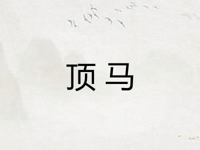 顶马 顶马