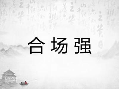 合场强