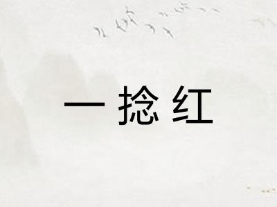 一捻红