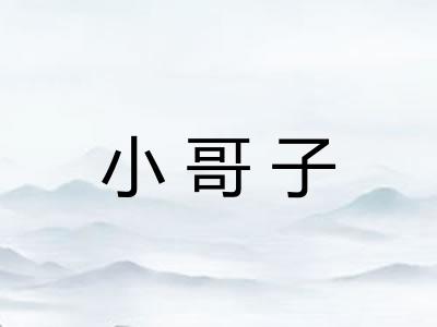 小哥子