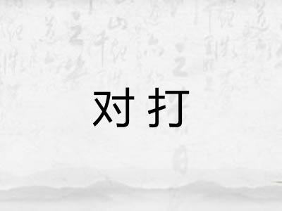 对打