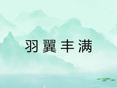 羽翼丰满