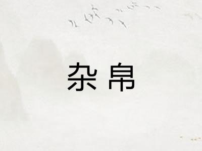 杂帛