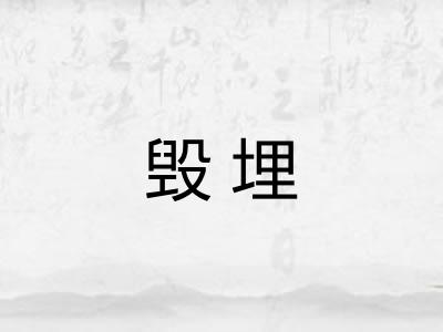 毁埋