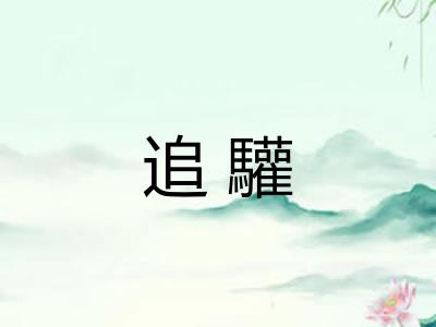 追驩