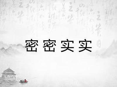 密密实实