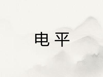 电平